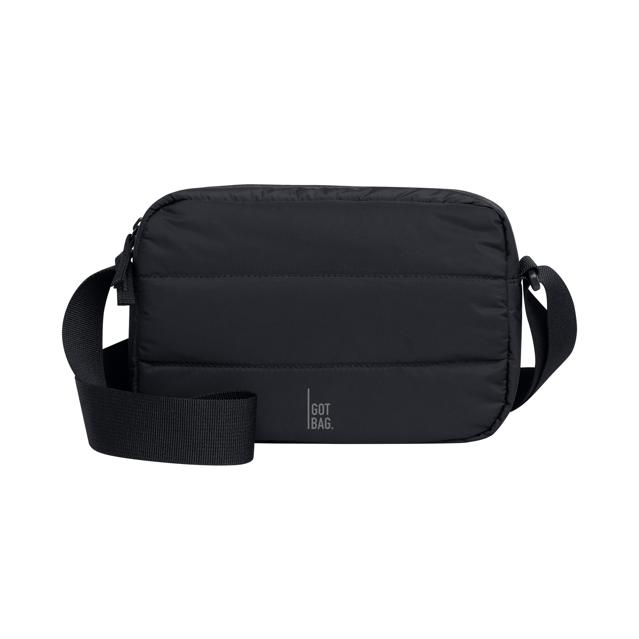 ★TOUT Y EST★ Popo Padded Chain Crossbody Bag Black Silver PUFFER CROSSBODY BAG