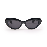 RE SHADES NO RE:SHADE in black (Black), studio shot, front view.