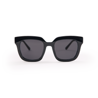 RE SHADES NO RE:SHADE in black (Black), studio shot, front view.