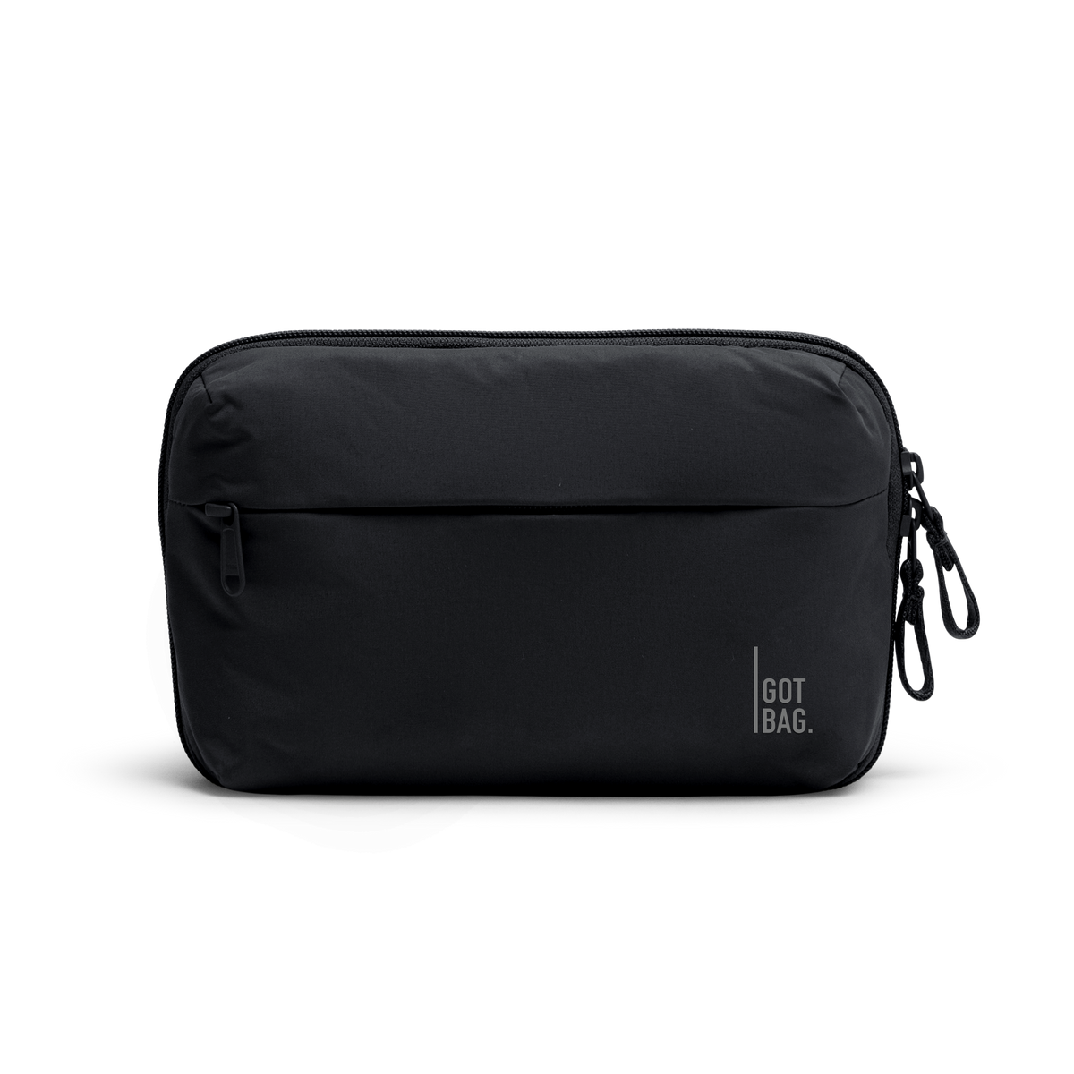 COMMUTERTECHPOUCH accessory in black (Black), studio shot, front view.