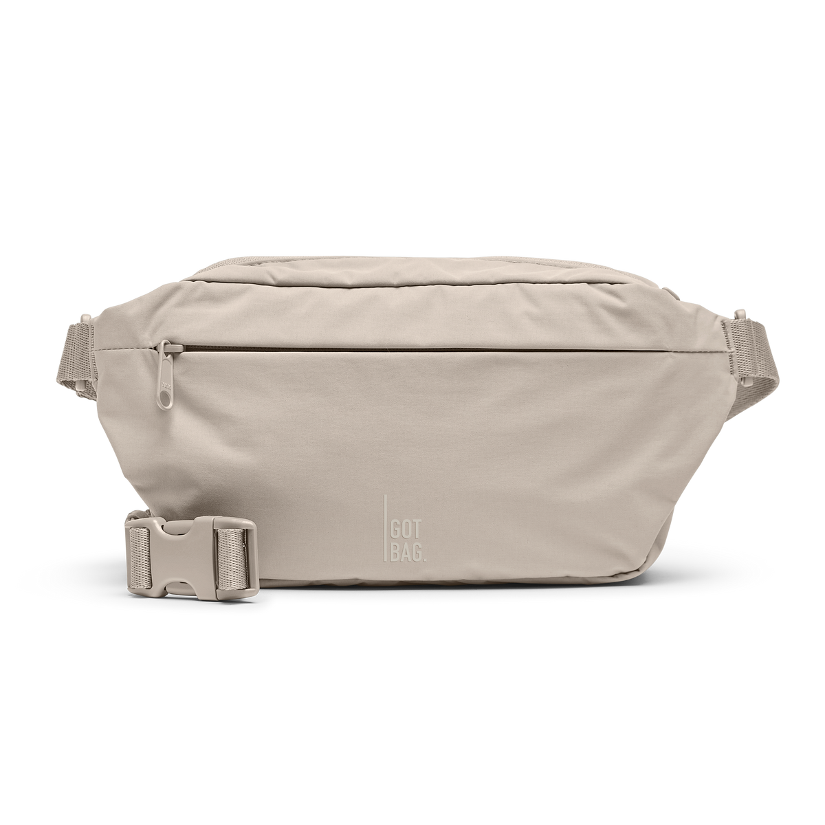 ADAPT SLING BAG bag in scallop (Light Beige), studio shot, front view.
