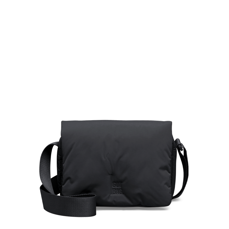 CLOUD CROSSBODY BAG bag in black (Black), studio shot, front view.