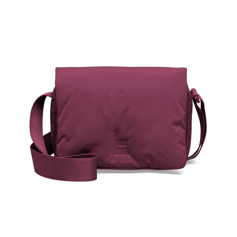 CLOUD CROSSBODY BAG bag in kraken (Wine Red), studio shot, front view.