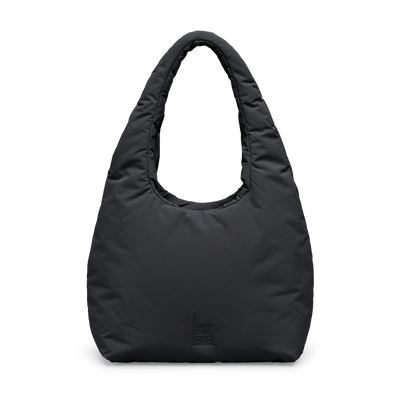 CLOUD SHOULDER BAG bag in black (Black), studio shot, front view.