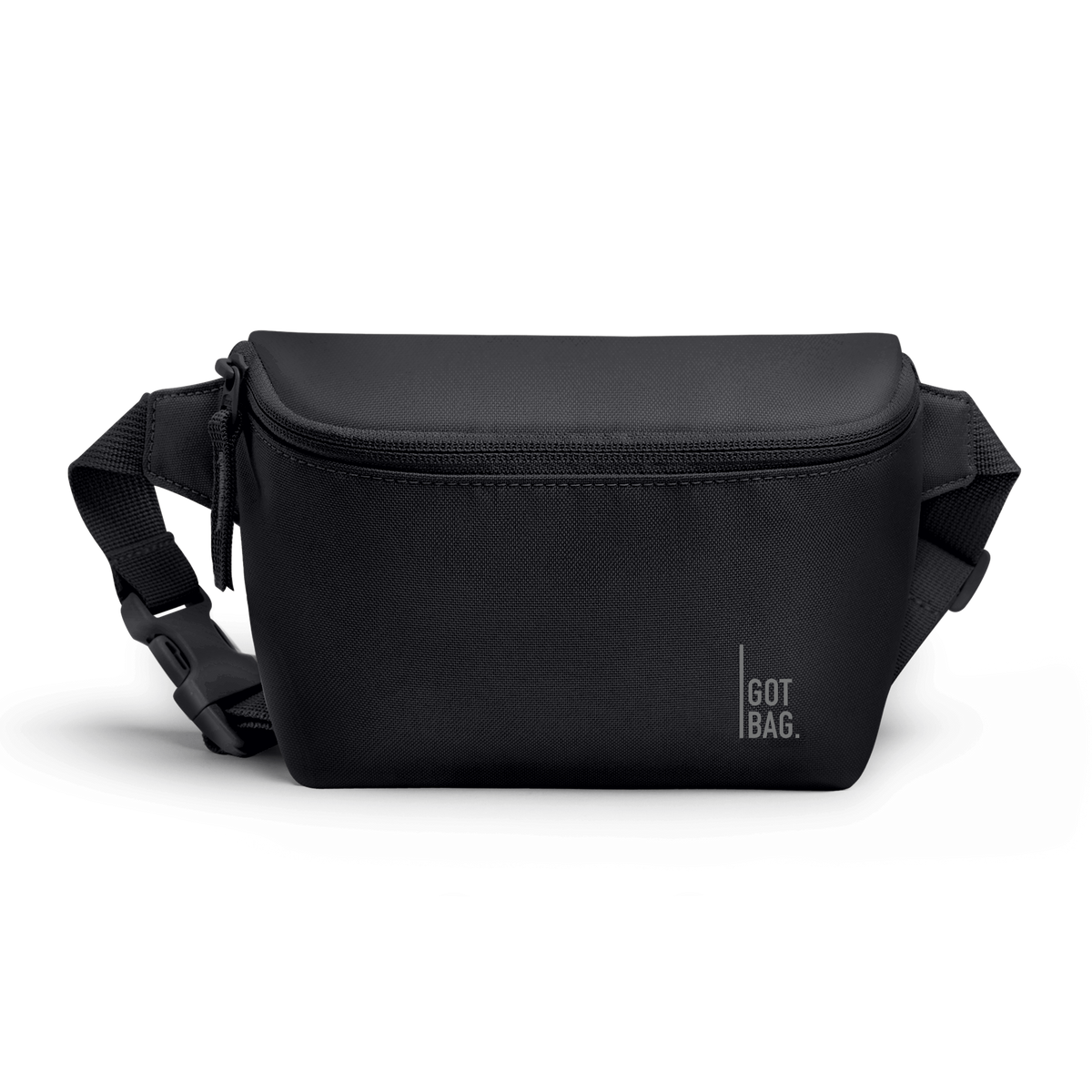 HIP BAG 2.0 MONOCHROME EDITION bag in black (Black), studio shot, front view.