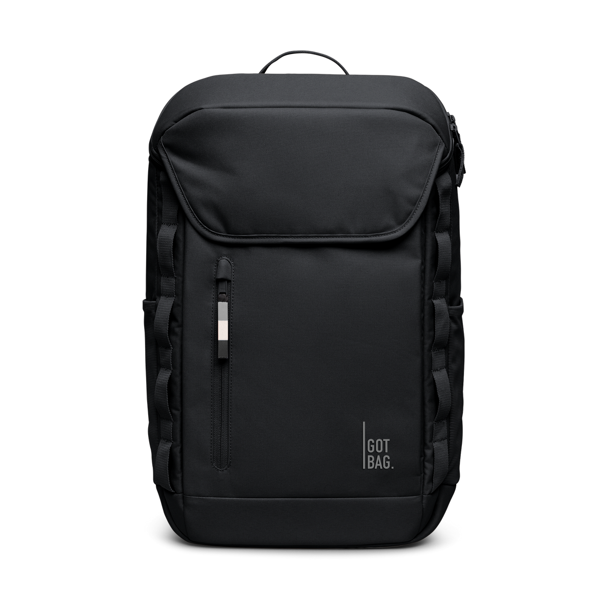 PRO PACK backpack in black (Black), studio shot, front view.