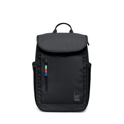 SERENE PACK backpack in black (Black), studio shot, front view.