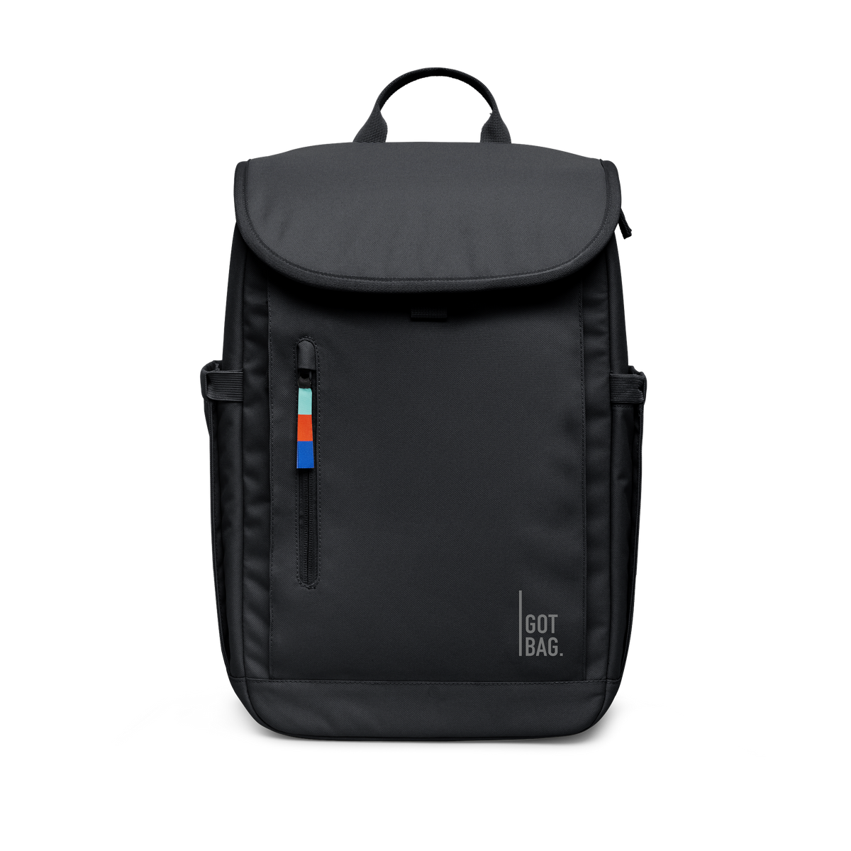 SERENE PACK backpack in black (Black), studio shot, front view.