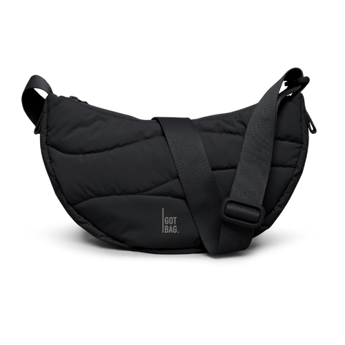 WAVY PUFFER MOON BAG SMALL